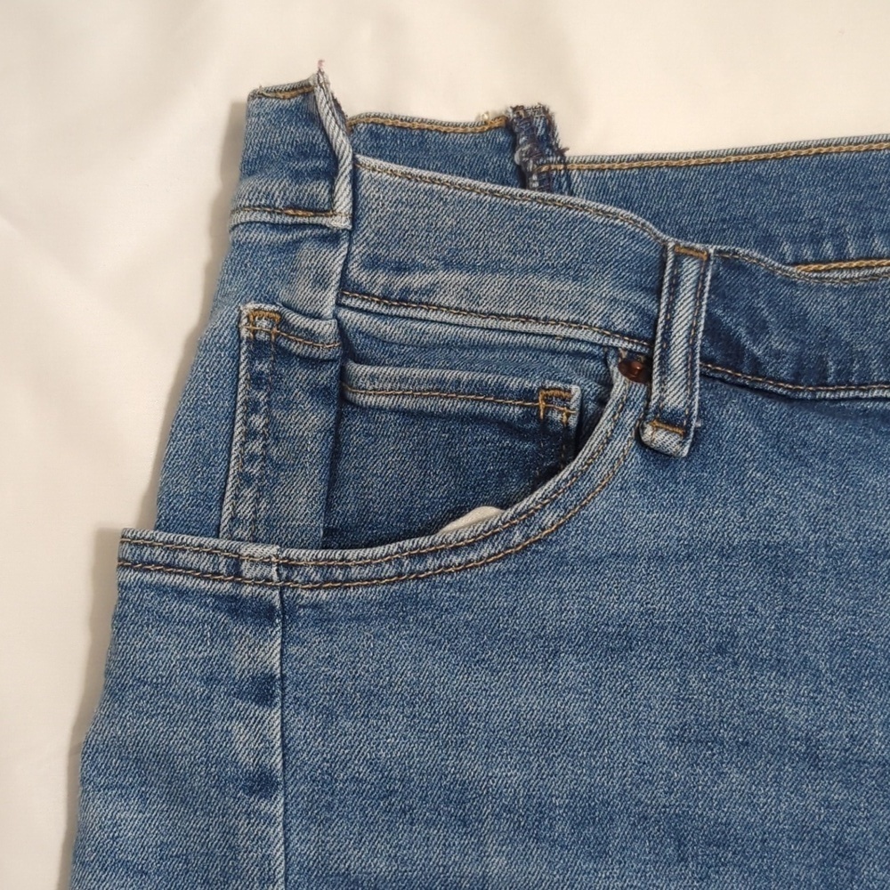 Abercrombie & Fitch The Super Skinny Ankle High Rise Jeans, Color Blue Size 34 - Picture 4 of 15
